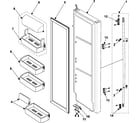 Samsung RS257BARB/XAA refrigerator door diagram