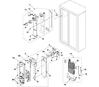 Samsung RS257BARB/XAA freezer compartment diagram