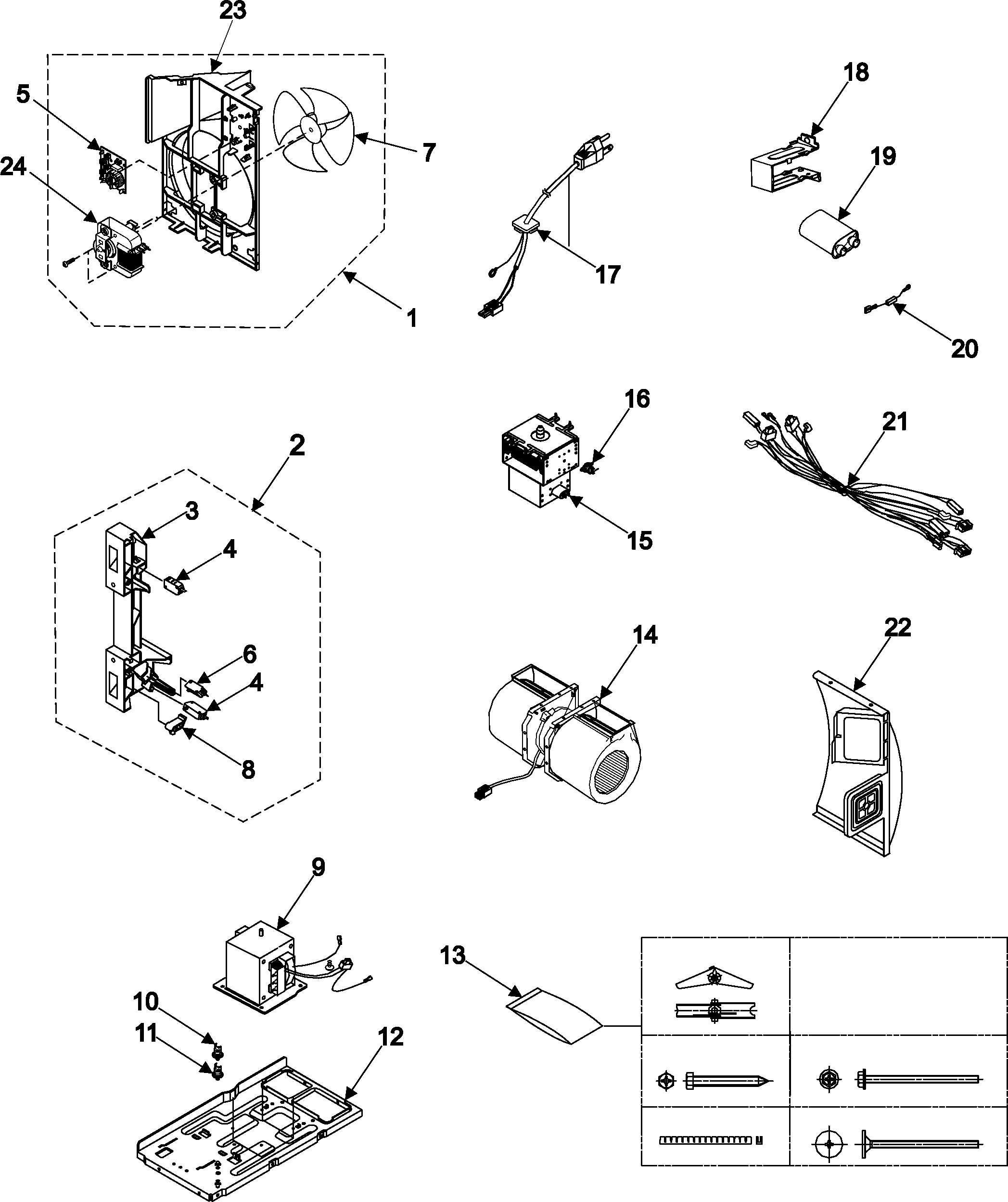 Internal control/latch asy/base
