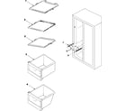 Samsung RH2777AT/XAA freezer shelves diagram