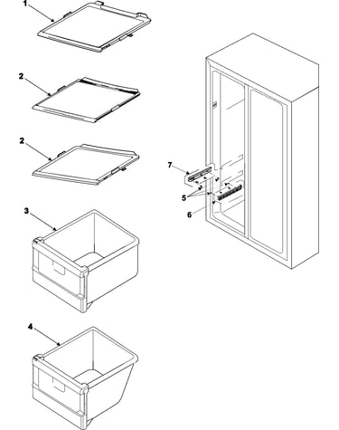 Freezer shelves