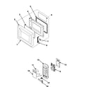 Samsung MR1034UBD/XAA control panel/door assembly diagram