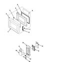 Samsung MR1034UWD/XAA control panel/door assembly diagram