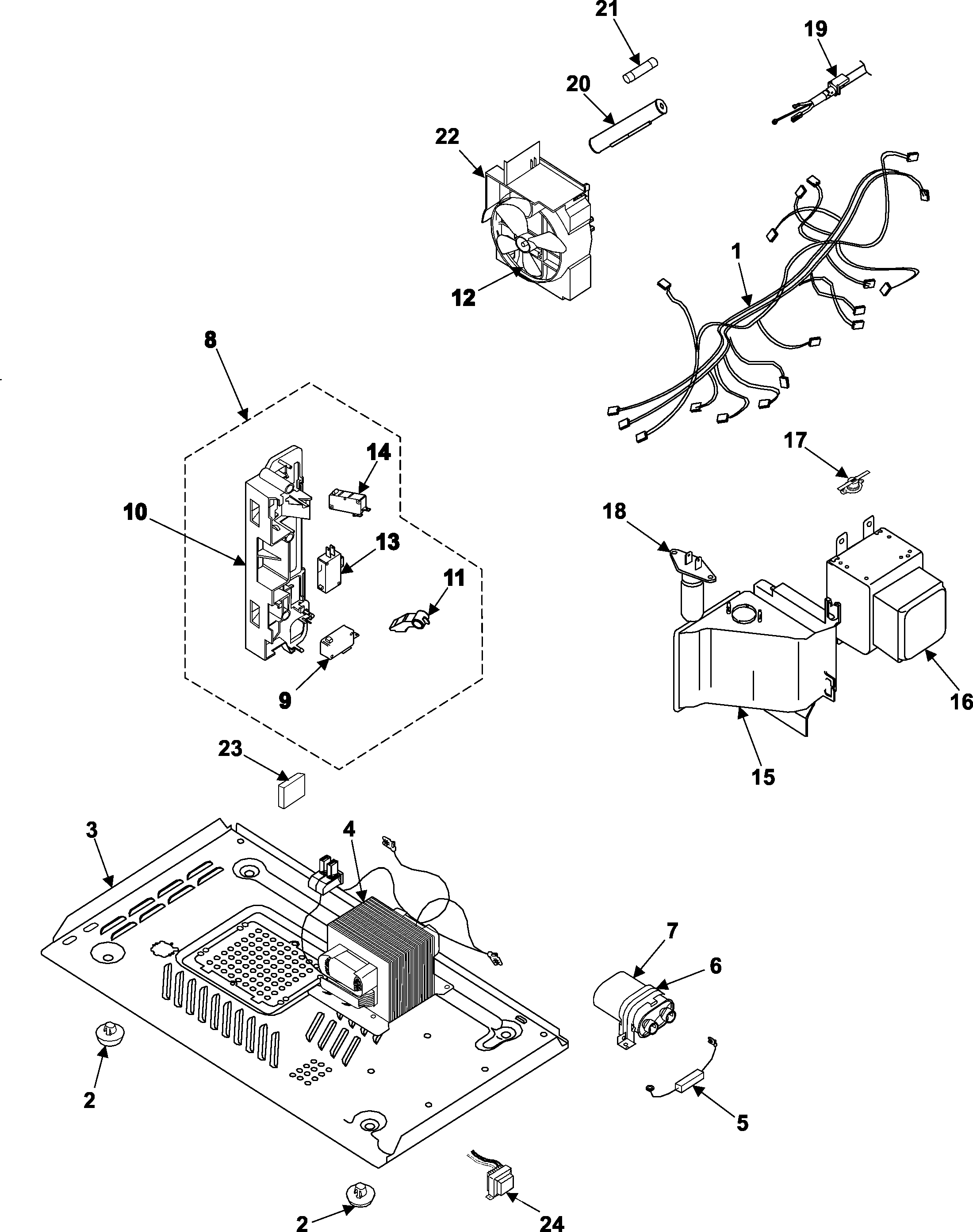 INTERNAL CONTROL/LATCH ASY/BASE