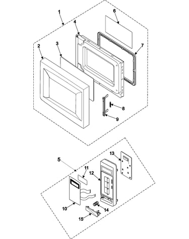 Control panel/door assembly
