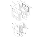 Samsung MW1040WC/XAA control panel/door assembly diagram