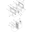 Samsung MW888STB/XAA control panel/door assembly diagram