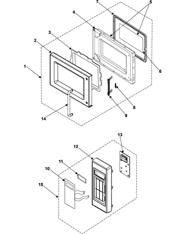 Control panel/door assembly