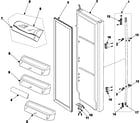 Samsung RS255BABB/XAA refrigerator door diagram