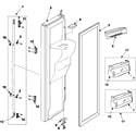 Samsung RS255BASB/XAA freezer door diagram