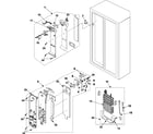 Samsung RS255BABB/XAA freezer compartment diagram