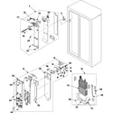 Samsung RS255BASB/XAA freezer compartment diagram