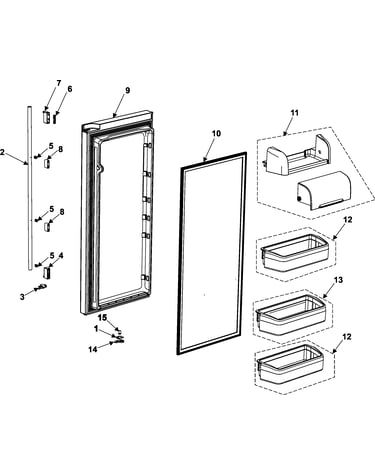 Refrigerator door