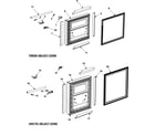 Samsung RM255BARB/XAA-00 arctic/fresh/select zone doors diagram