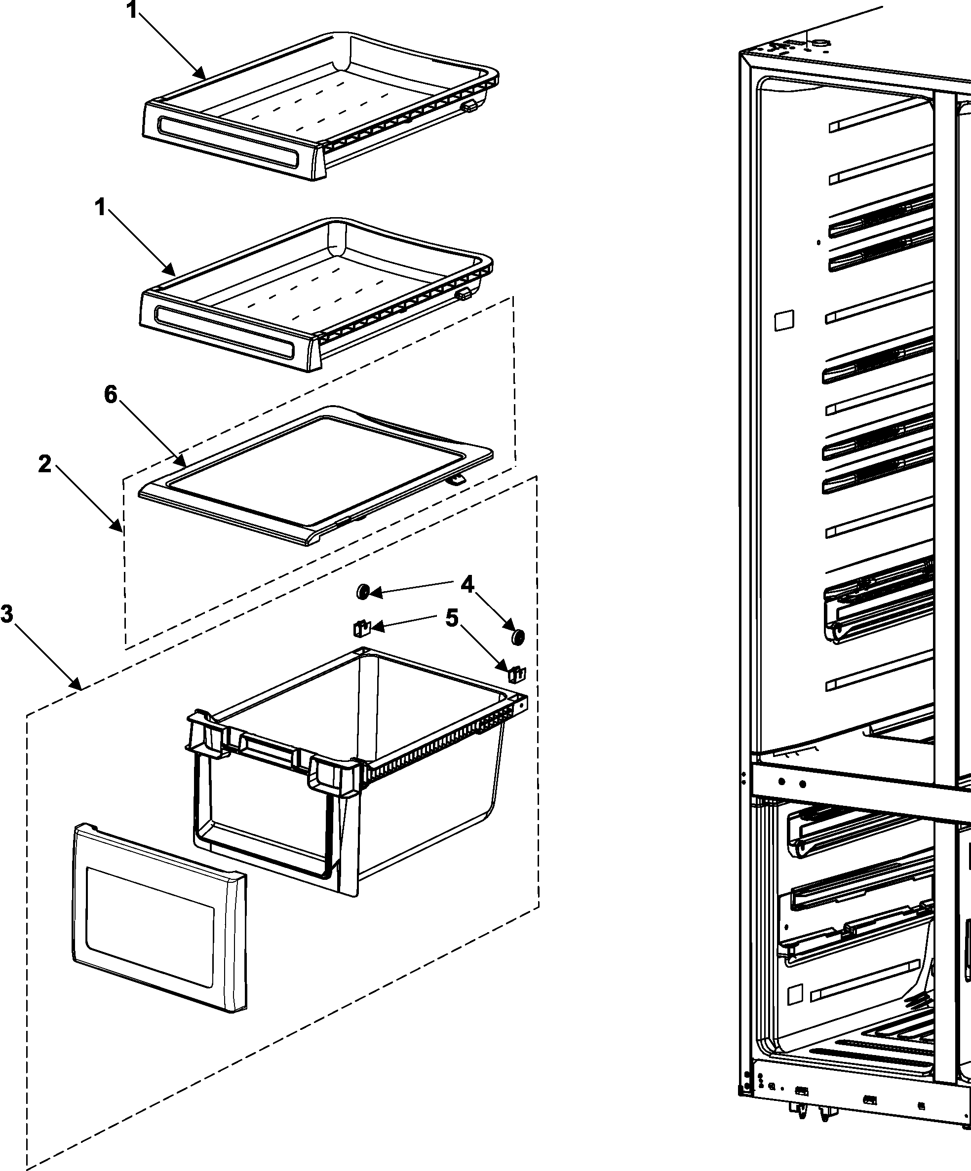 Freezer shelves