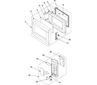 Samsung ME1460SB/XAA control panel/door assembly diagram