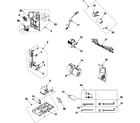 Samsung SMH7174WE/XAA internal controls/latch asy/base diagram