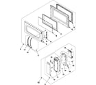Samsung SMH7175WE/XAA control panel/door assembly diagram