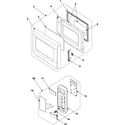 Samsung MS1040CB/XAA control panel/door assembly diagram