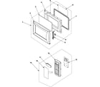 Samsung MW735WB/XAA control panel/door assembly diagram