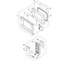 Samsung MW965WB/XAA control panel/door assembly diagram