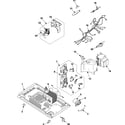 Samsung MW1135WB/XAA internal control/latch assy/base diagram