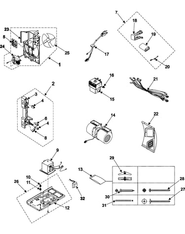 Internal controls/latch asy/base
