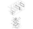Samsung SMH7150BE/XAA control panel/door assembly diagram