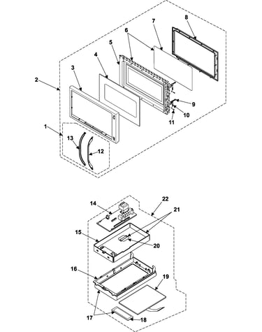 Control panel/door assembly