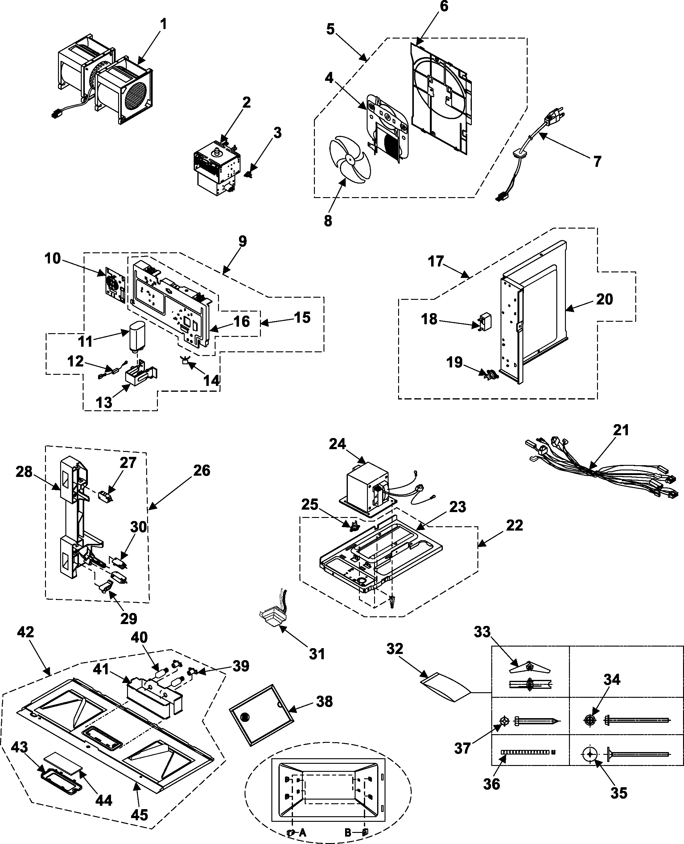 Internal controls/latch asy/base