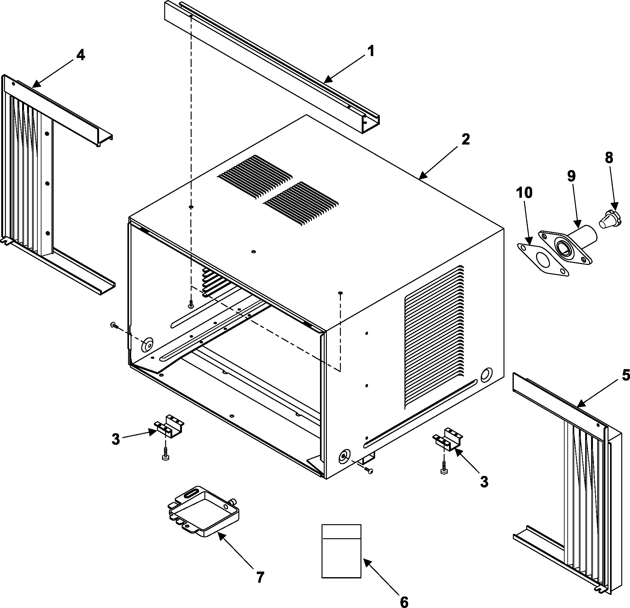 Outer case assembly