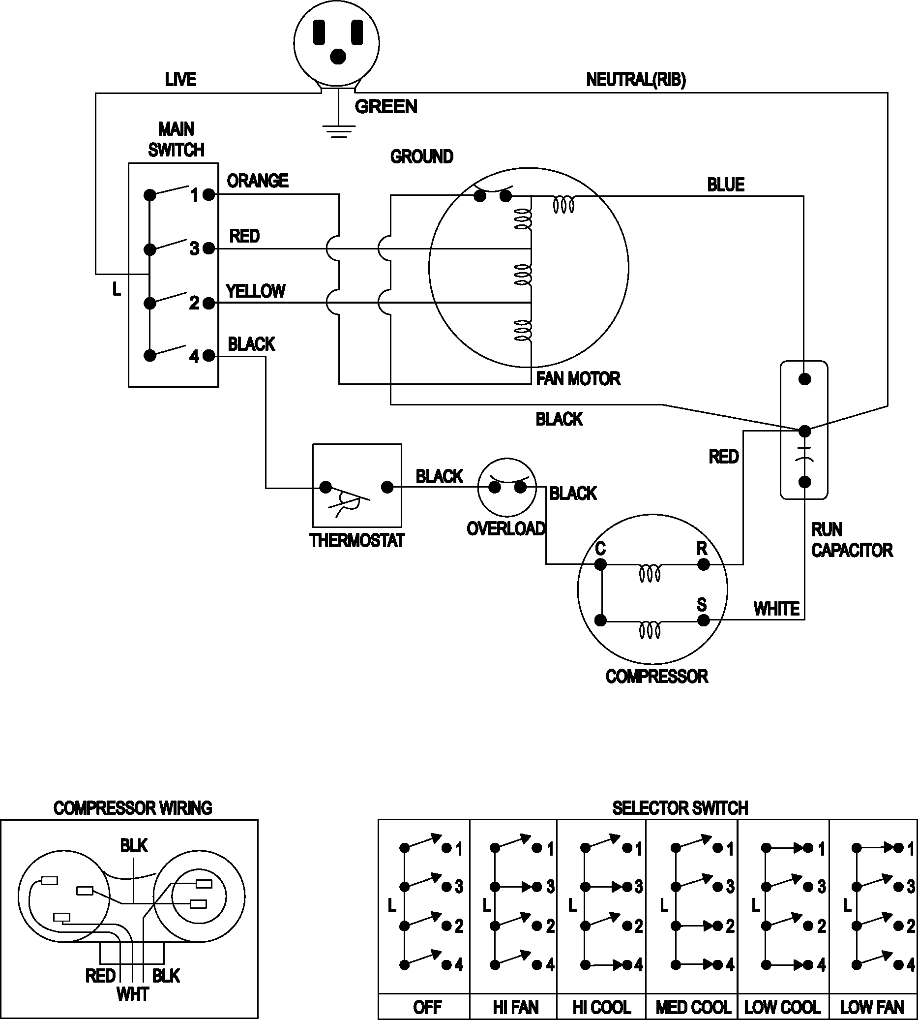 WIRING INFORMATION (AW1200)