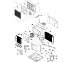 Samsung AW1400A/XAA chassis assembly diagram