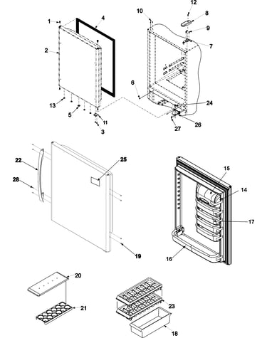 Refrigerator door