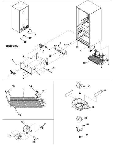 Evaporator area & rollers