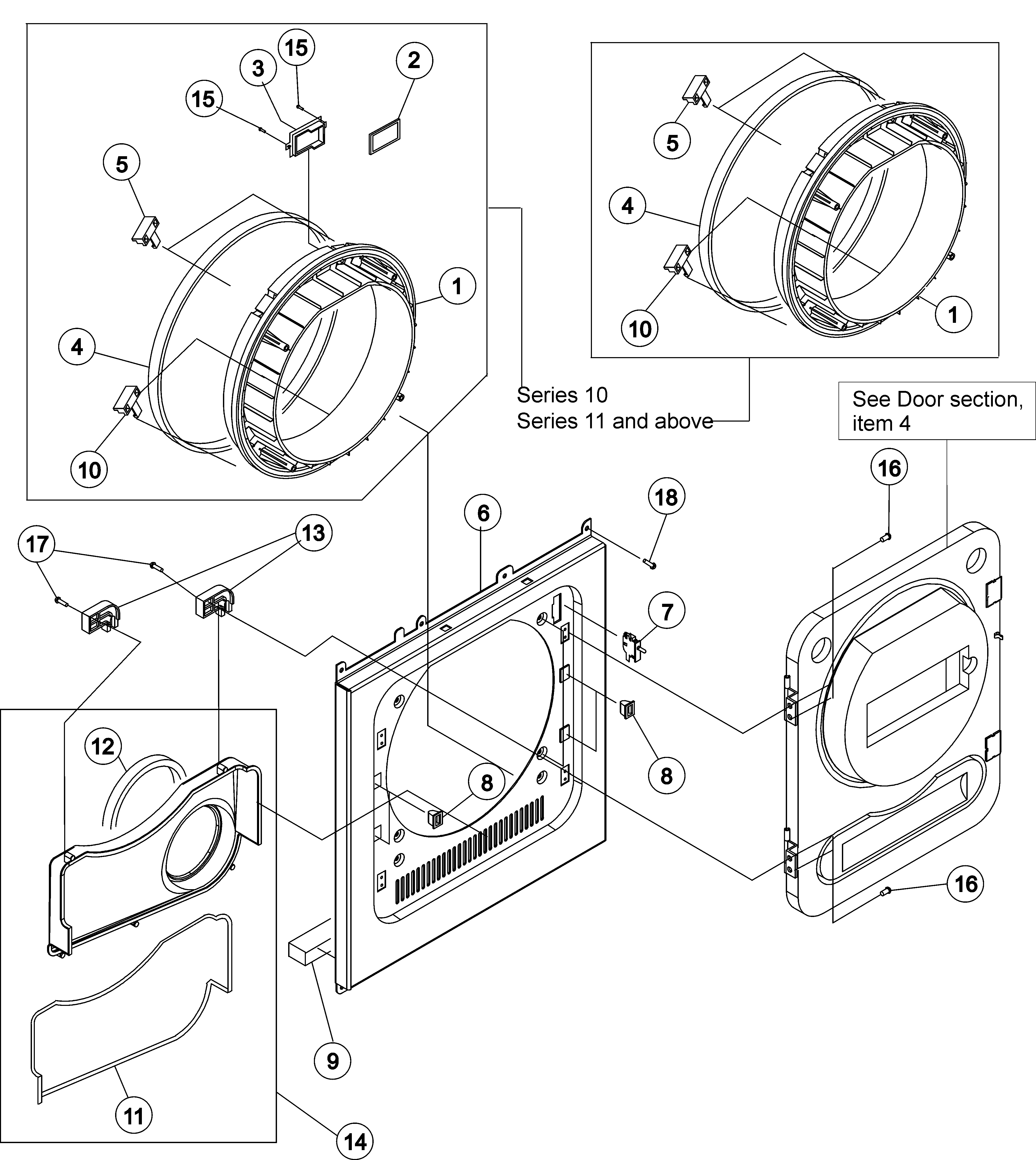 Front panel - drum