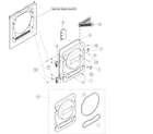 Maytag MDE2400AYW door diagram