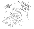 Jenn-Air JDR8895AAB control panel/top assembly diagram