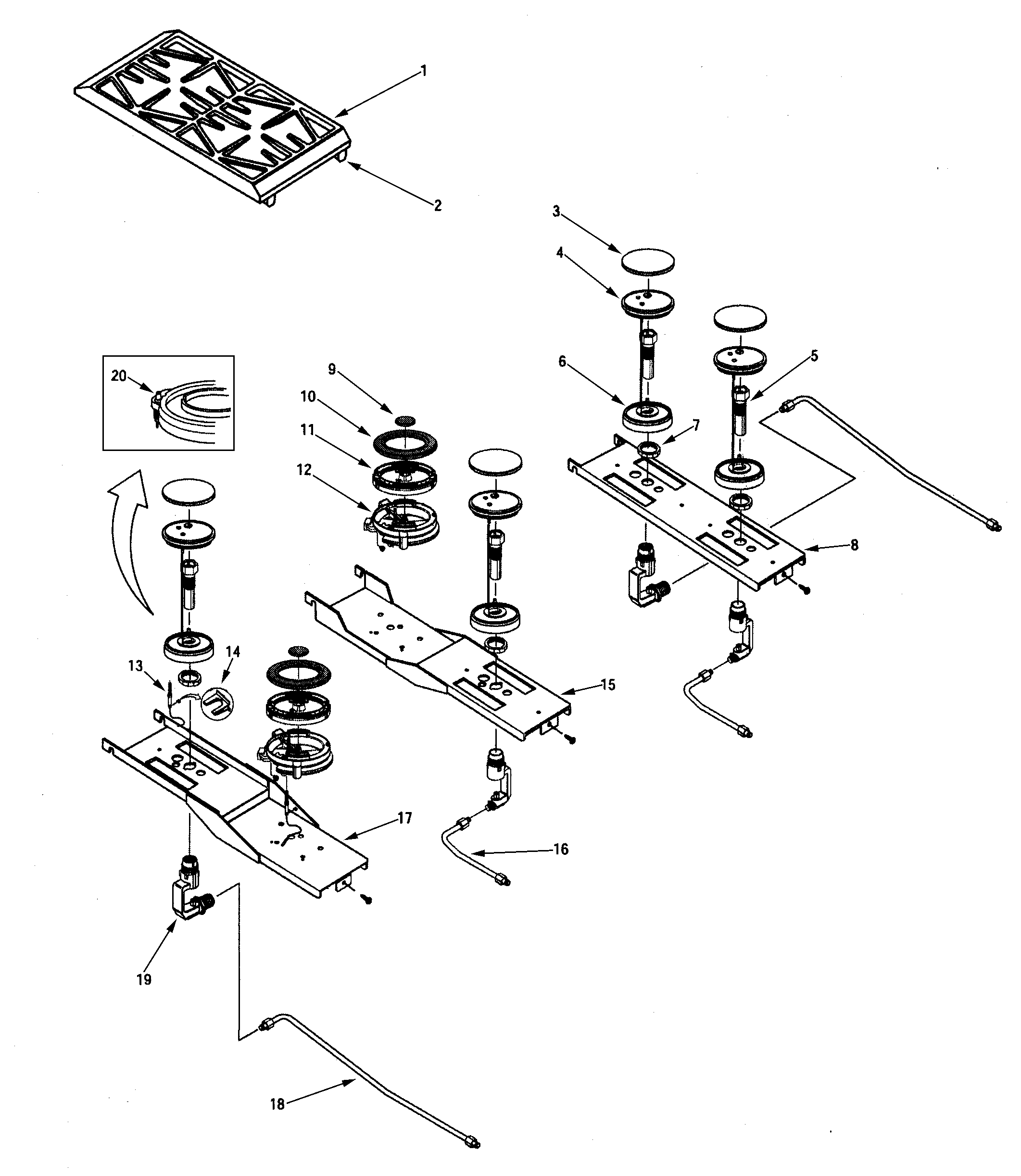 Surface burner assembly