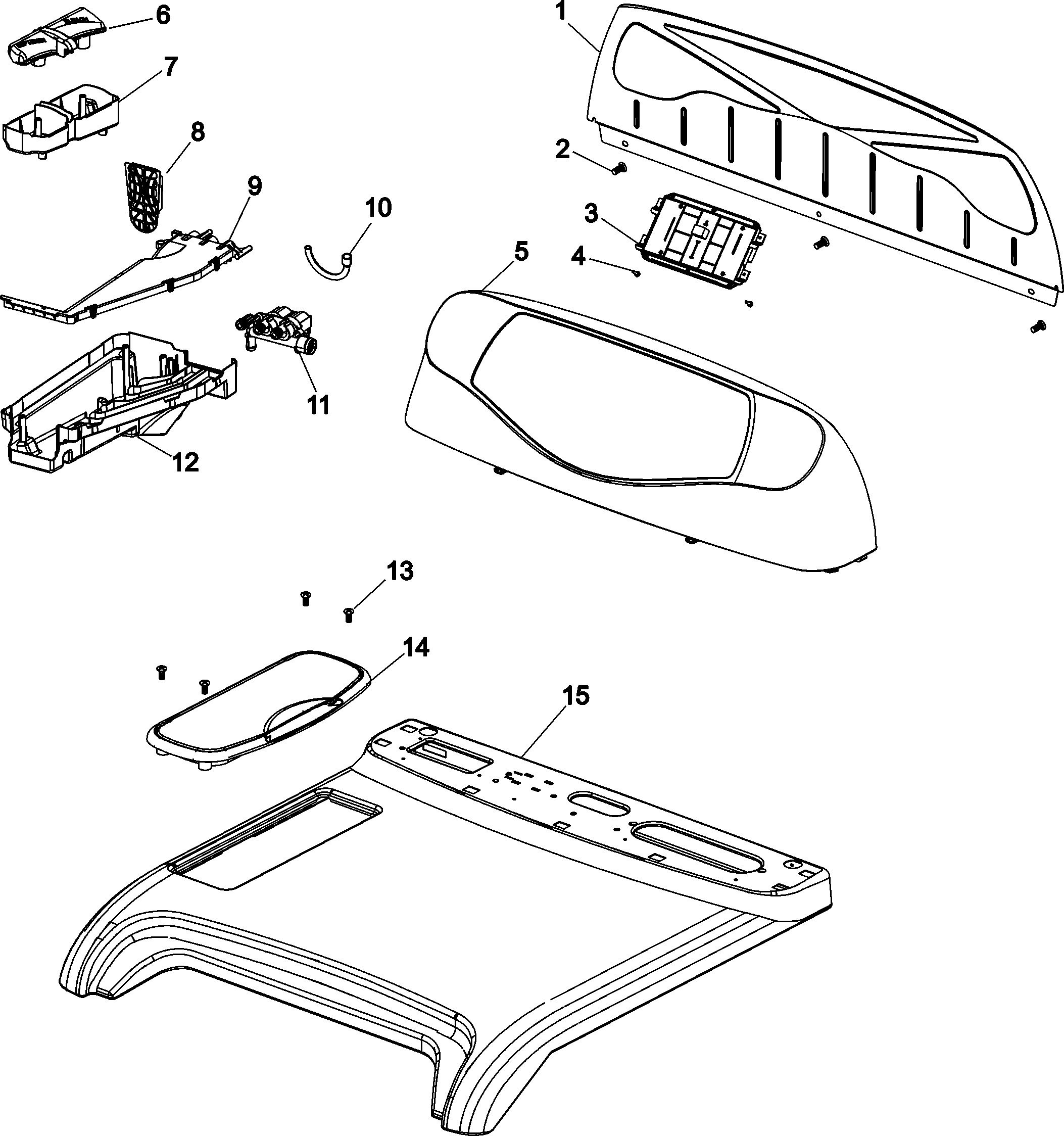 Control panel and top
