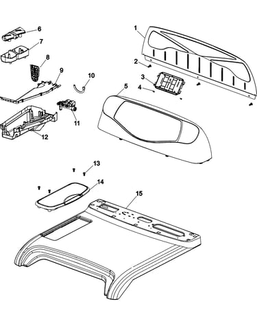 Control panel and top