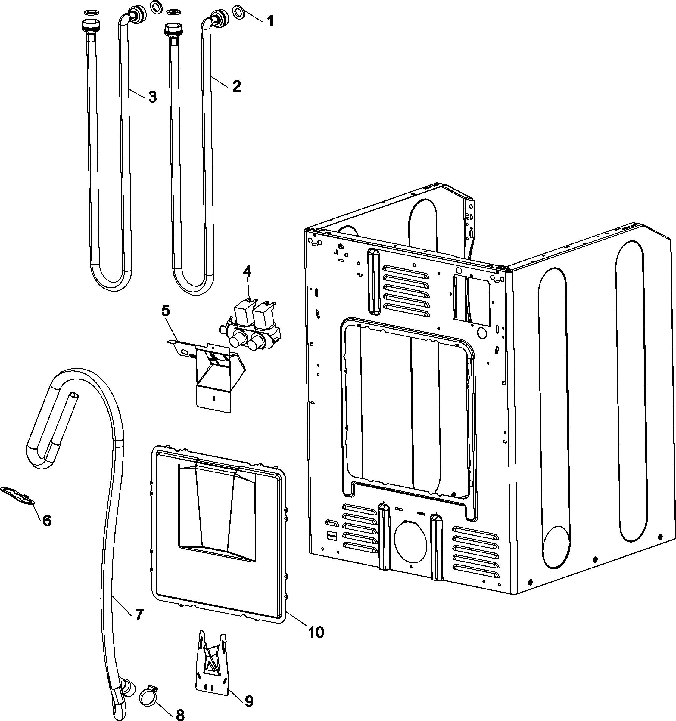 Cabinet rear