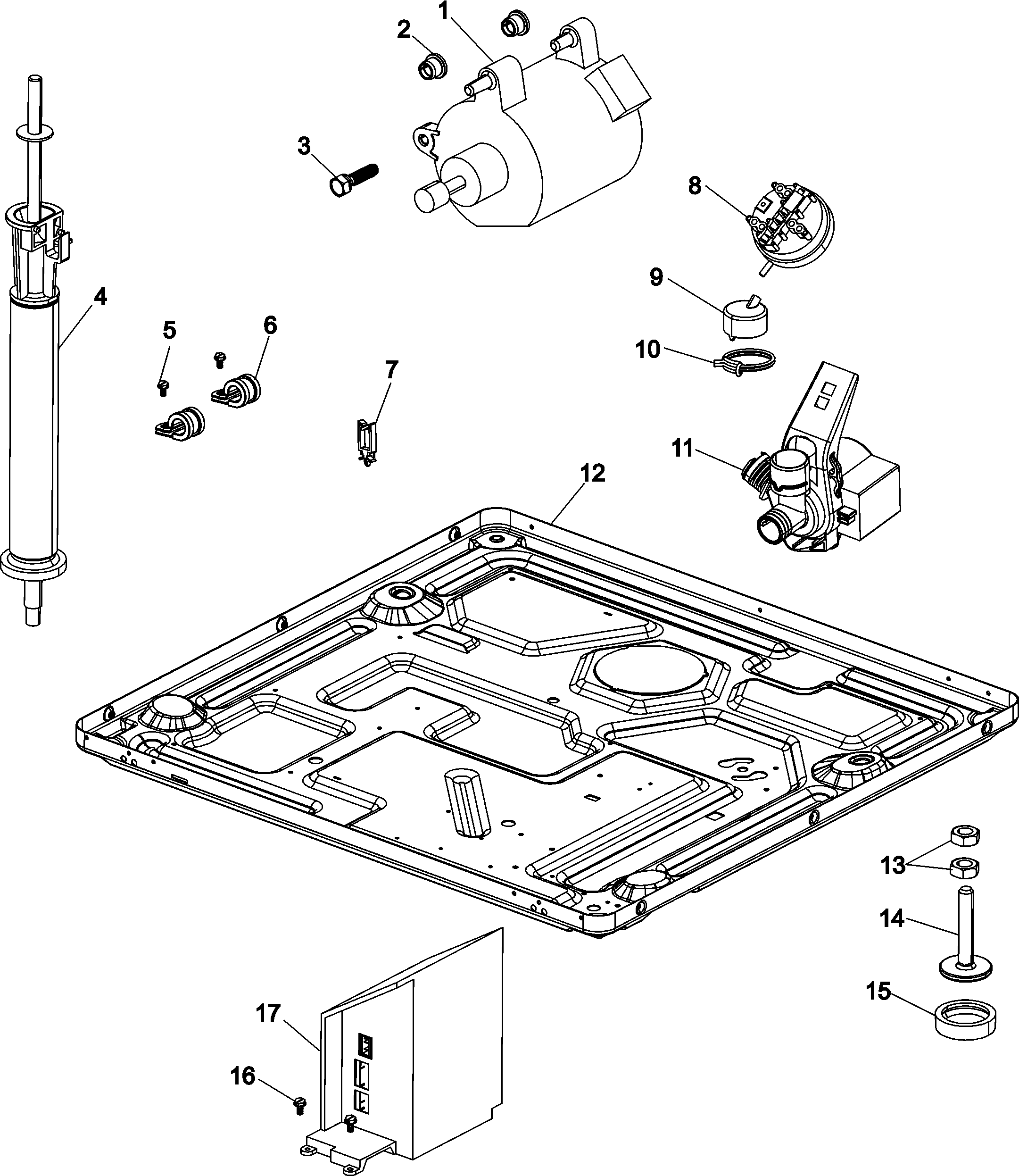 Base and motor