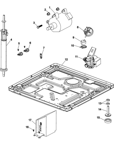 Base and motor