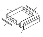 Caloric EST3102L-P1130627NL storage drawer diagram