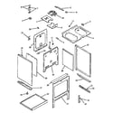 Caloric EST3102WW-P1130629NWW cabinet assy diagram