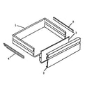 Caloric EST3102WW-P1130629NWW storage drawer diagram