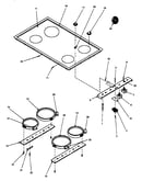 Glass top control components