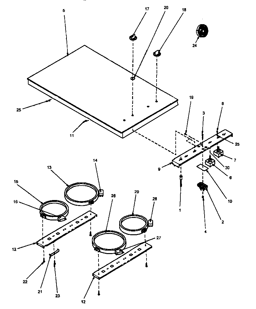 Cooktop assy