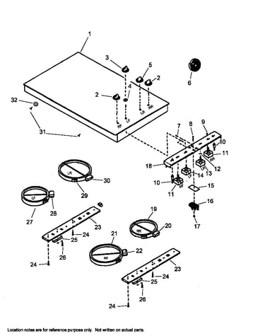 Cooktop assy